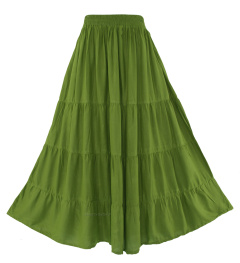 Dina Long Skirt AVOCADO GREEN Size 3X