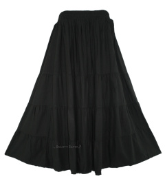 Dina Long Skirt BLACK Size 3X