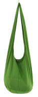 GREEN Cotton Hobo Monk Bag